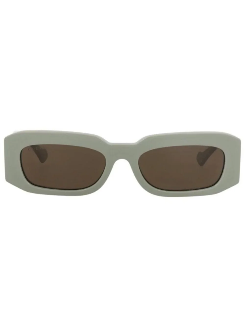 New Gucci Mens Square/Rectangle Green Green Brown Fashion Designer Sunglasses